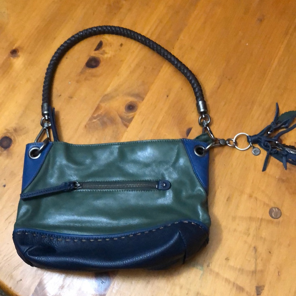 The Sak purse blue and green